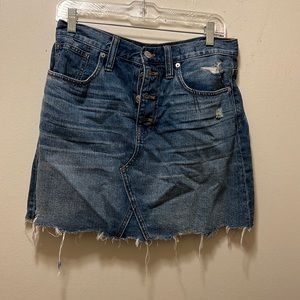 Madewell denim skirt